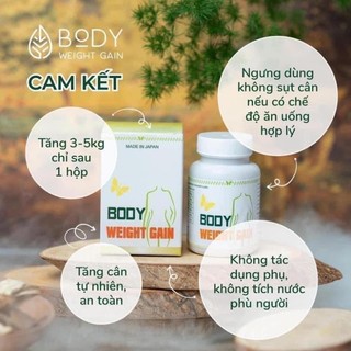 Tăng cân body weight gain nhật bản hộp 30 viên- chính hãng