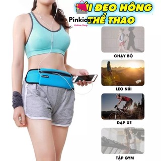PVN59602 Túi Đeo Hông Đeo Bụng Chạy Bộ Có Lỗ Luồn Tai Nghe Và Kèm Cài Chai Nước