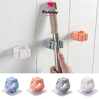 PVN25915 Móc Dán Tường Kẹp Giữ Chổi, treo dụng cụ vệ sinh, lau nhà, treo đồ gia dụng dán tường đa năng T2