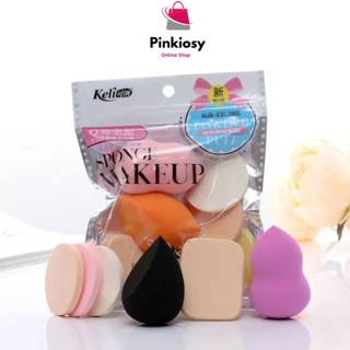 Pvn59490 bộ set 6 bông mút đánh phấn trang điểm keli t2