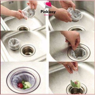 PVN1552 Gói 100 túi lưới lọc rác bồn rửa bát T2