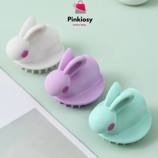 PVN27540 Bàn chải gội đầu Massage bằng silicon tiện dụng, lược hình thỏ T2