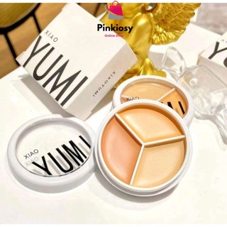 PVN62451 Kem che khuyết điểm Xiao Yumi 3 ngăn với 3 tone màu lâu trôi che phủ làm sáng da quầng thâm mắt T2