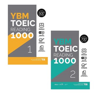 Sách- ybm toeic reading 1000 : vol 1 + vol 2