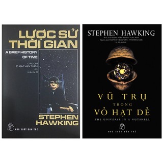 Sách - stephen hawking : lược sử thời gian + vũ trụ trong vỏ hạt dẻ