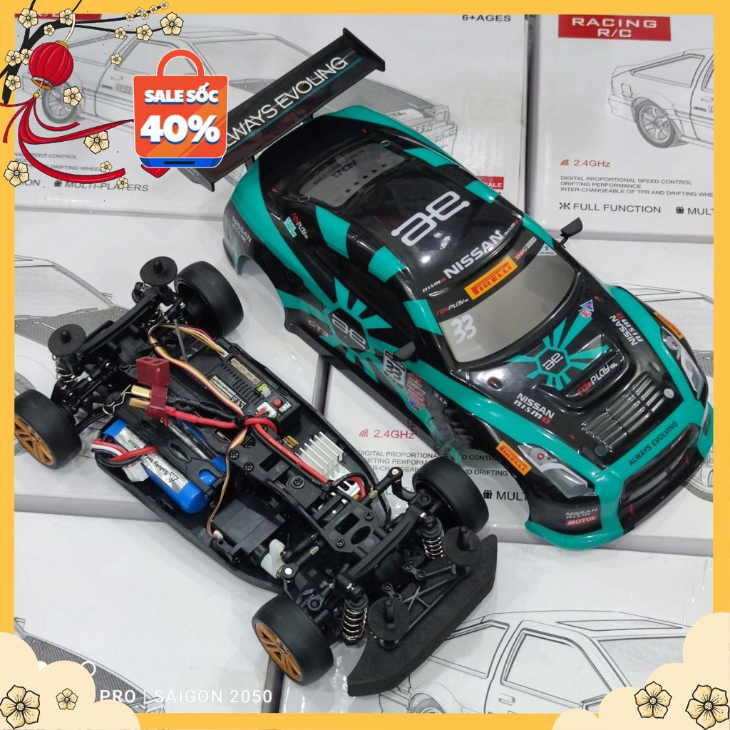Xe điều khiển Drift tốc độ cao HBX 2188a 1/18 4WD - Xe RC drift có đèn led, pin sạc (TặngChbi)