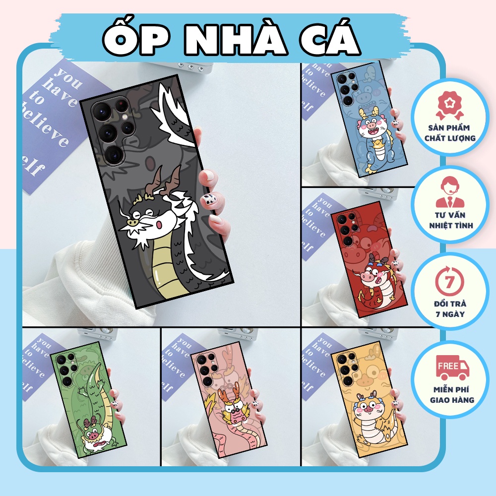 Ốp lưng Samsung S22 5G / S22 Plus 5G / S22+ 5G / S22 Ultra 5G in hình Rồng 2024 tuổi Thìn nhiều màu