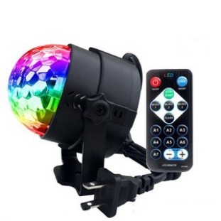 Đèn led xoay trang trí 7 màu cảm ứng theo nhạc vũ trường sân khấu,có điều khiển