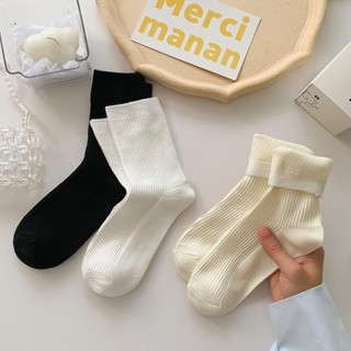 Vớ Ống Lửng Màu Trơn Họa Tiết Kẻ Sọc Màu Sắc Thời Trang Mùa Hè Phong Cách Nhật Bản Dễ Phối Đồ Cho Nữ