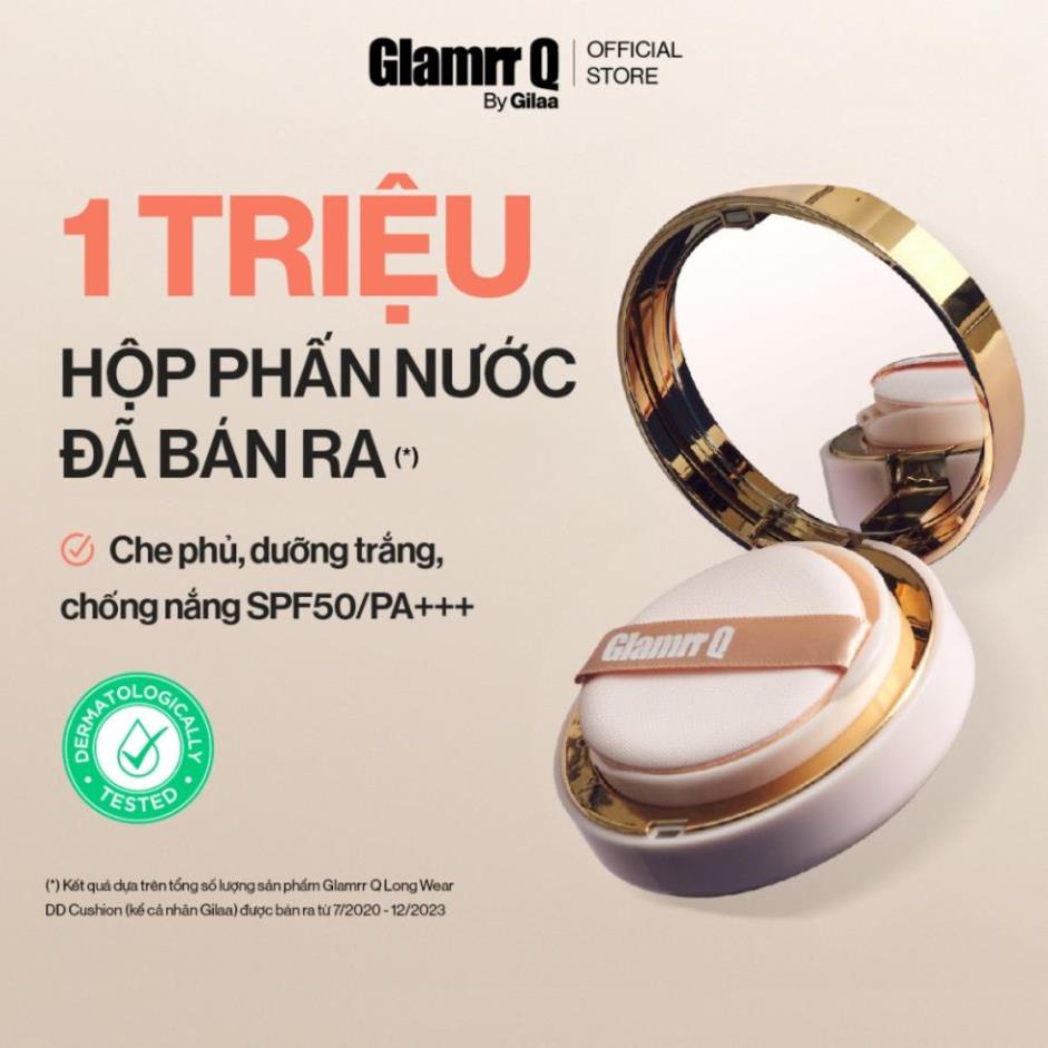 Phấn nước GLAMRR Q LONG WEAR DD CUSHION - SPF50+/PA+++ (1 lõi x 13g)