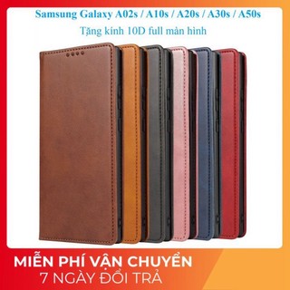 Bao da Samsung A10s, A02s, A20s, A30s, A50s có ngăn đựng thẻ , dạng ví gập nắp hít nam châm
