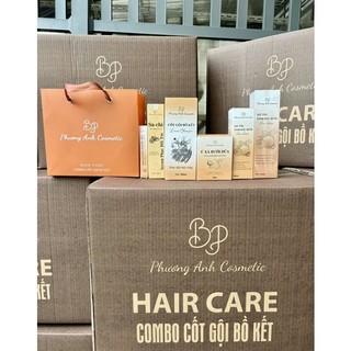 COMBO CỐT GỘI BỒ KẾT - Ủ XẢ BƯỞI DỪA ( Tặng Dưỡng mi + Xịt bưởi )