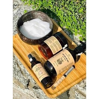 COMBO CỐT GỘI BỒ KẾT - Ủ XẢ BƯỞI DỪA ( Tặng Dưỡng mi + Xịt bưởi )