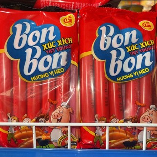 Xúc xích ăn liền bon bon vị heo gói 100g x 5 chiếc 5s official