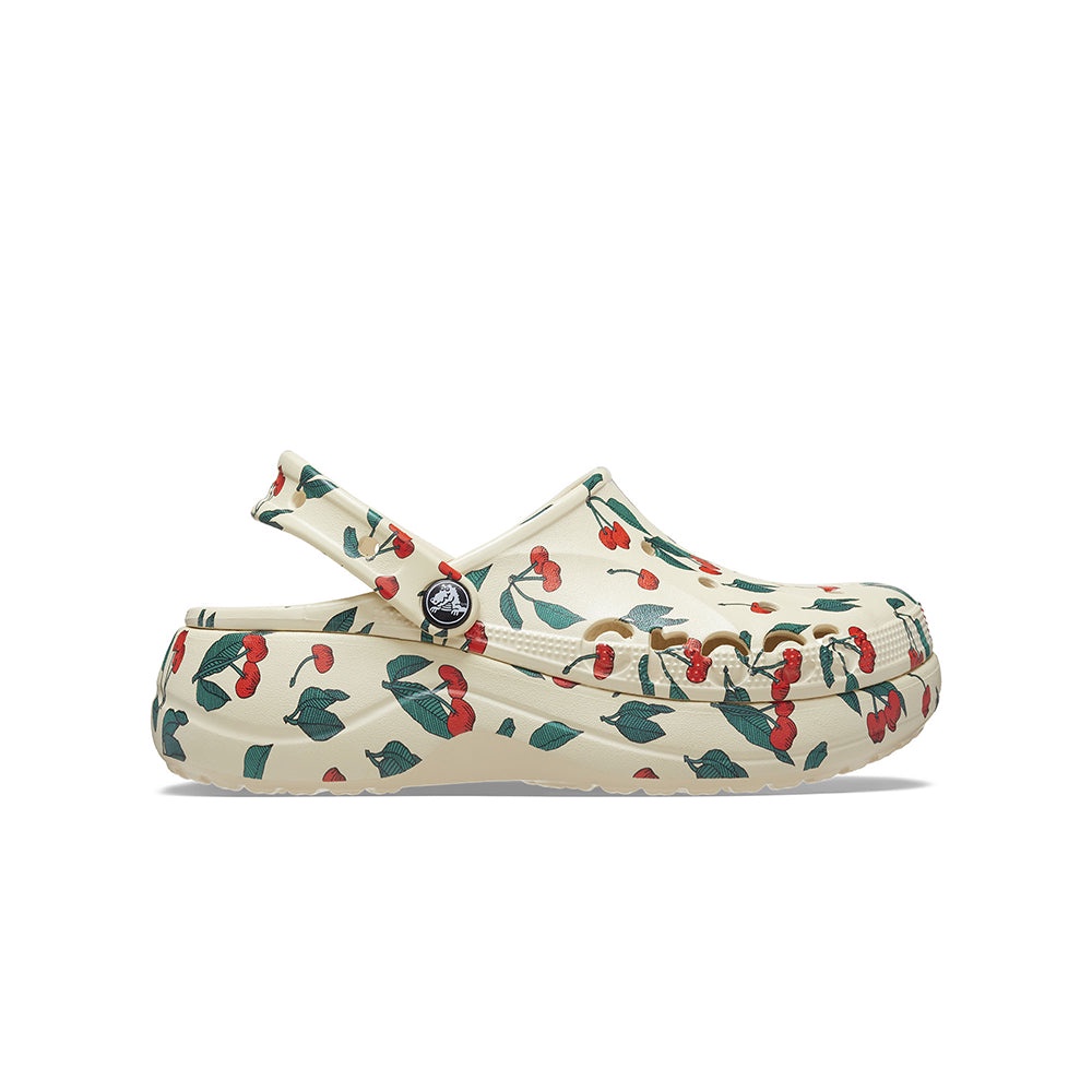 Giày Clog Nữ Crocs Baya Platform Printed - Cherry