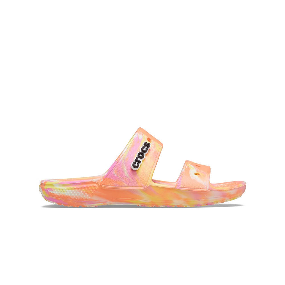 Dép Xăng Đan Unisex Crocs Marbled Classic - Papaya