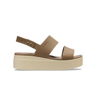 Giày Đế Xuồng Nữ Crocs Brooklyn - Khaki/Bone