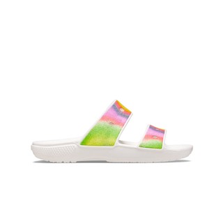 Dép Xăng Đan Unisex Crocs Spray Dye Classic - White