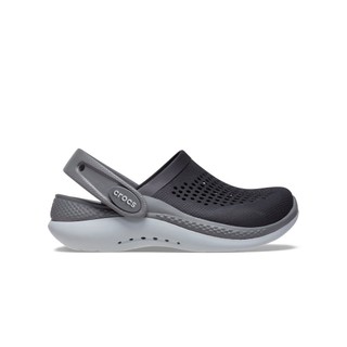 Giày Clog Trẻ Em Crocs Toddler Literide 360 - Black/Slate Grey