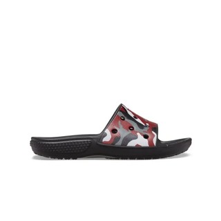 Dép Quai Ngang Unisex Crocs Camo Classic - Black/Red