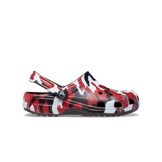 Giày Clog Unisex Crocs Printed Camo Classic - Black/Red