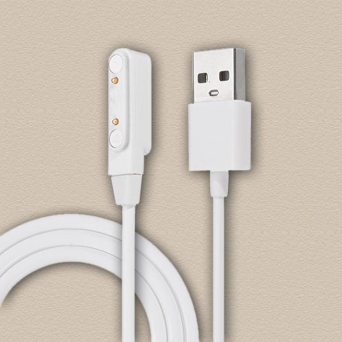 Dây sạc đồng hồ thông minh dạng nam châm hít hàng zin theo đồng hồ màu Trắng