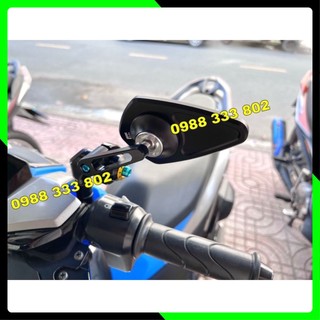 Kính chiếu hậu m.view v2 full titan gắn xe máy