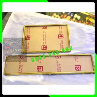 Khung biển số [HÀNG ĐẸP] gắn ô tô màu vàng - mẫu cũ