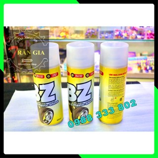 Chai Xịt Bz Dưỡng nhựa đen Xe Máy/ dưỡng vỏ xe/ lốp xe