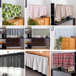 (CAO 40CM_LUỒN DÂY/CÂY) RÈM BẾP vải canvas họa tiết phong cách BẮC ÂU. MÀN CHE tủ, gác lửng trang trí nhà cửa nhiều mẫu