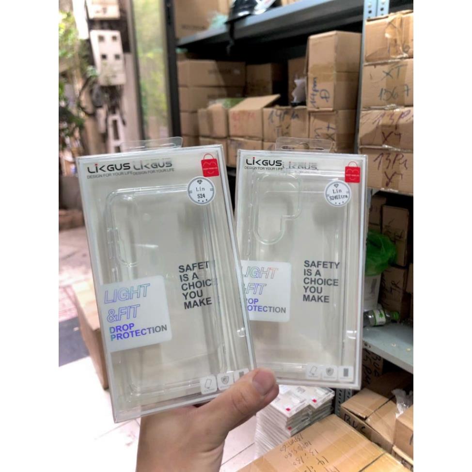 SAM SUNG S24 - S24 ULTRA - S24 PLUS ỐP LƯNG CHỐNG SỐC HÀNG HÃNG LIKGUS- MẶT LƯNG TRONG