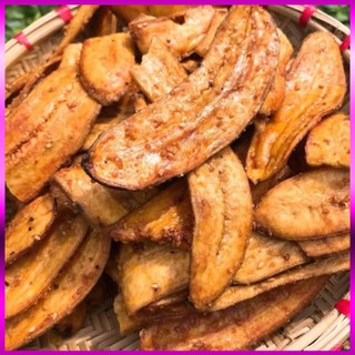 Chuối sấy, chuối sấy mè gừng thơm ngon giòn tan - túi 1 kg