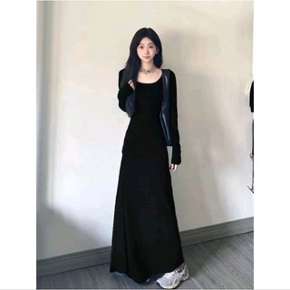 Đầm cổ vuông tay dài dáng xòe bigsize 40-120kg hack dáng tôn dáng sang chảnh tiệc
