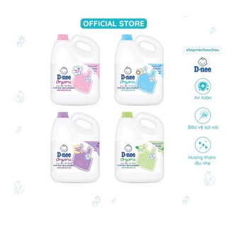 Nước giặt quần áo em bé Dnee 3000ml- Nước Giặt Xả Cho Trẻ Em an toàn 1400ml, Chính hãng Công ty Đại Thịnh