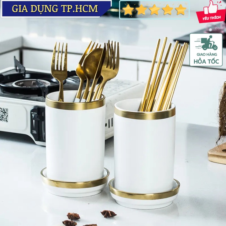 🆕 Lọ đũa Ceramic Knife Cutlery Chopstick Holder