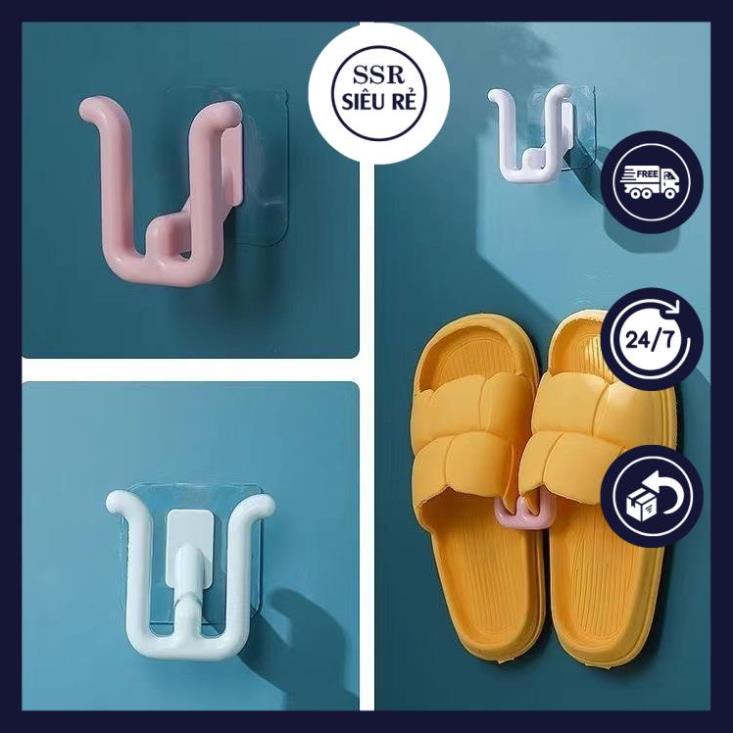 COMBO 3 CÁI Móc treo giày dép dán tường đa năng 2 chấu TH3