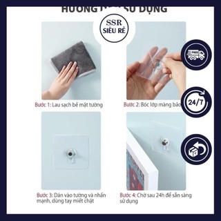 COMBO 3 CÁI Móc treo giày dép dán tường đa năng 2 chấu TH3