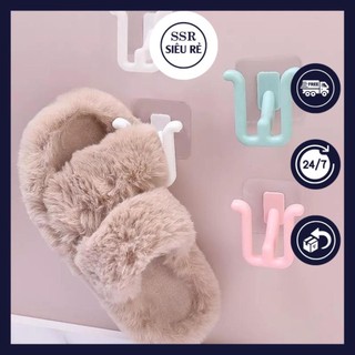 COMBO 3 CÁI Móc treo giày dép dán tường đa năng 2 chấu TH3