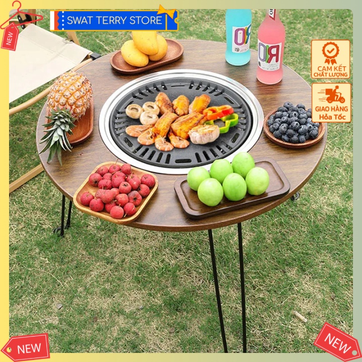 ✴️ Bàn nướng ngoài trời Barbecue Table for Outdoor Backyard Picnic Home - TerryStore