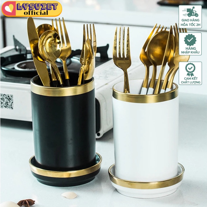 ✨[LysVN] Lọ đũa Ceramic Knife Cutlery Chopstick Holder