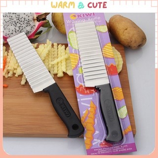 Dao lượn sóng cắt rau củ khoai tây hình sóng chất liệu inox cao cấp, có móc treo 30020 warm&cute