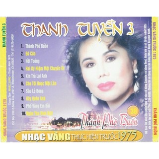 Đĩa cd 2887.thanh tuyen 3-thanh pho buon chất lượng cao