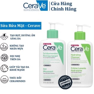 Sữa Rửa Mặt CeraVe 236ml - Dành Cho Da Dầu Mụn, Da Khô
