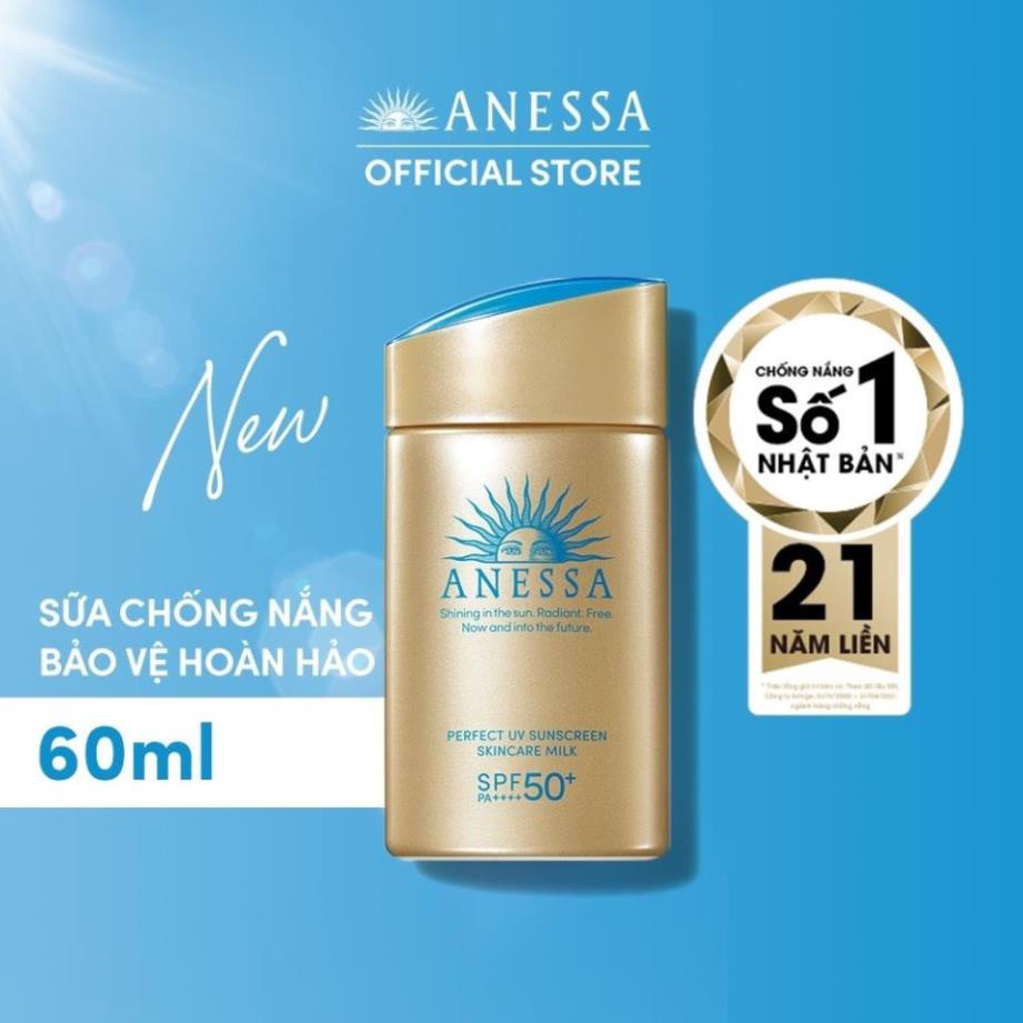 Kem chống nắng Anessa Perfect UV Sunscreen Skincare Milk 60ml SPF50+ PA++++