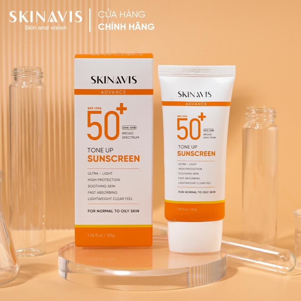 [ SKINAVIS ] Advance Sunscreen tone up - Kem chống nắng nâng tone da 50g