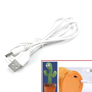 Dây Cáp Sạc Nguồn usb chân tròn Chuyên Dụng Cho đồ chơi Nhảy Múa Xương Rồng