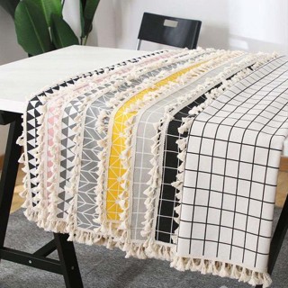 (50*100-150CM VẢI THÔ_VIỀN RUA VINTAGE) Khăn Decor trải bàn học, Phụ kiện Chụp Hình, Phủ Tủ Lạnh, Lò Vi sóng