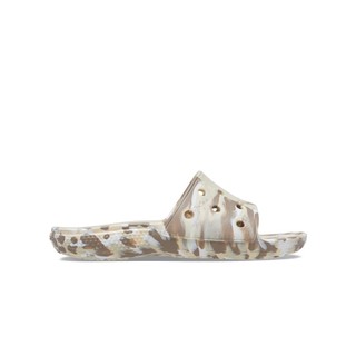 Dép Quai Ngang Unisex Crocs Marbled Classic - Bone