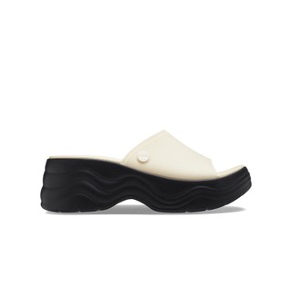 Dép Quai Ngang Nữ Crocs Skyline - Vanilla/Black