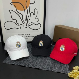 Mũ lưỡi trai phong cách thể thao Real Madrid unisex cotton thời trang cho nam và nữ mới
